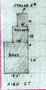 sketch of bank in valuers notebook